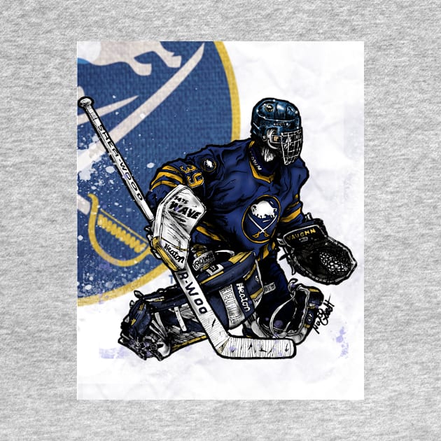 Hasek in blue by Nate Gandt